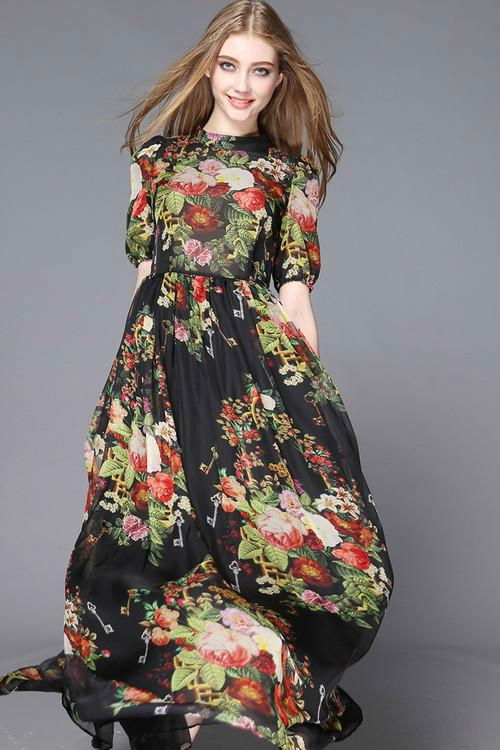 2015 New Fashion Women Maxi Elegant dress 3