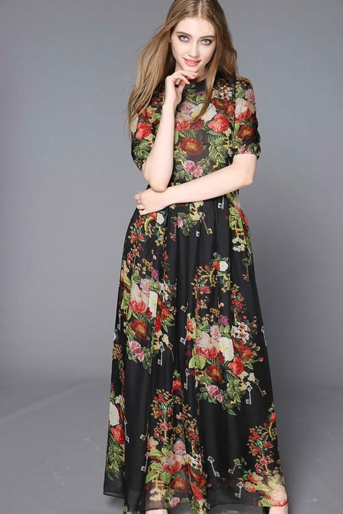 2015 New Fashion Women Maxi Elegant dress 4