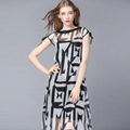 Fashion Sleeveless Chiffon 2 set Mid Dress 5