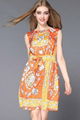 New Fashion Sleeveless Printing Short Dress 1