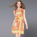 New Fashion Sleeveless Printing Short Dress 3