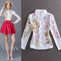 Floral Embroidered Fashion Blouse with Long Sleeve 4