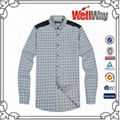 polyester flannel men's shirt for wholesale 1