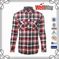 CVC 80 20 flannel shirt for men 1