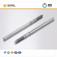China supplier ISO standard 0.2 inches External thread dowel pin