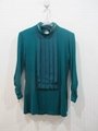 Popular pullover  silk fabrics chiffon blouse knitted wear 2015