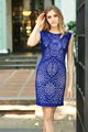 2015 sleeveless elegant dress blue fashion new style 