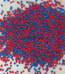 Colorful speckles for detergent powder