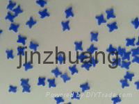 Novelty shaped speckles for detergent powder 2