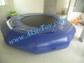 Water park equipment 15ft blue inflatable water trampoline 1