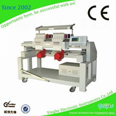 2 heads multifunctional embroidery machine