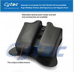 Glock magzine pouch Double magazine paddle pouch full-auto-glock