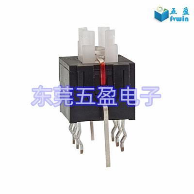 8脚带灯自锁型发光轻触按键开关 4