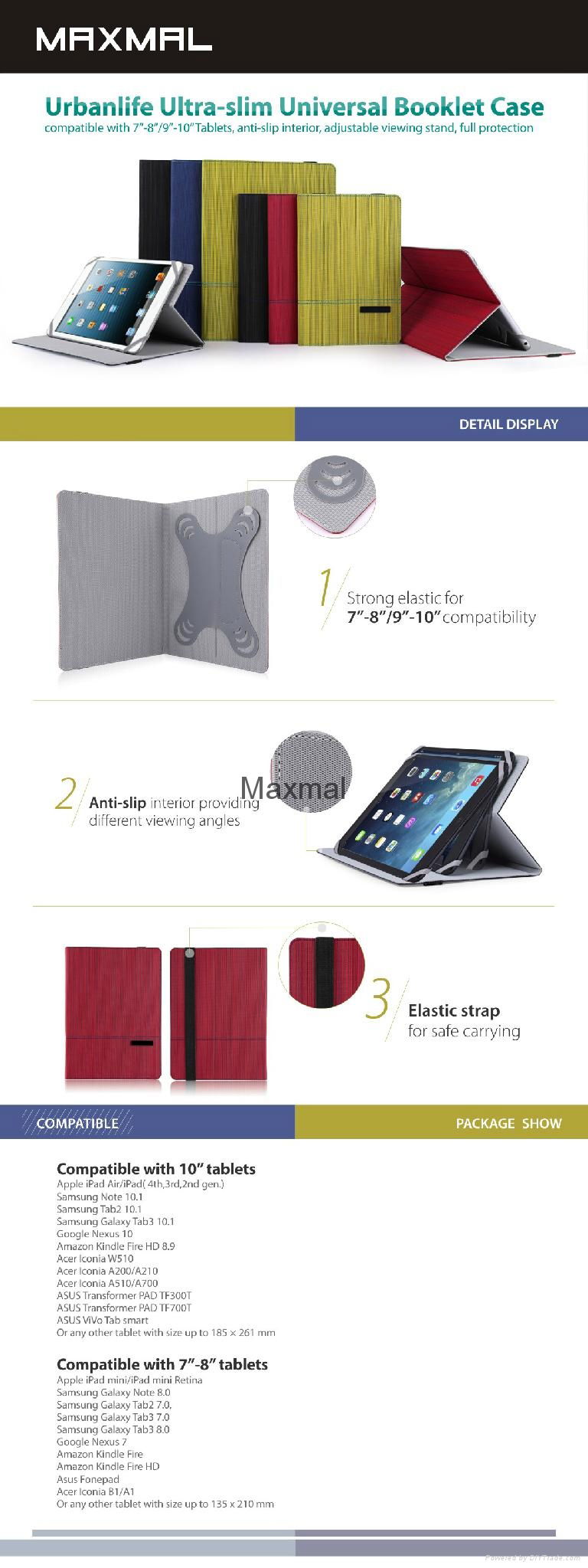 Universal case for tablet 