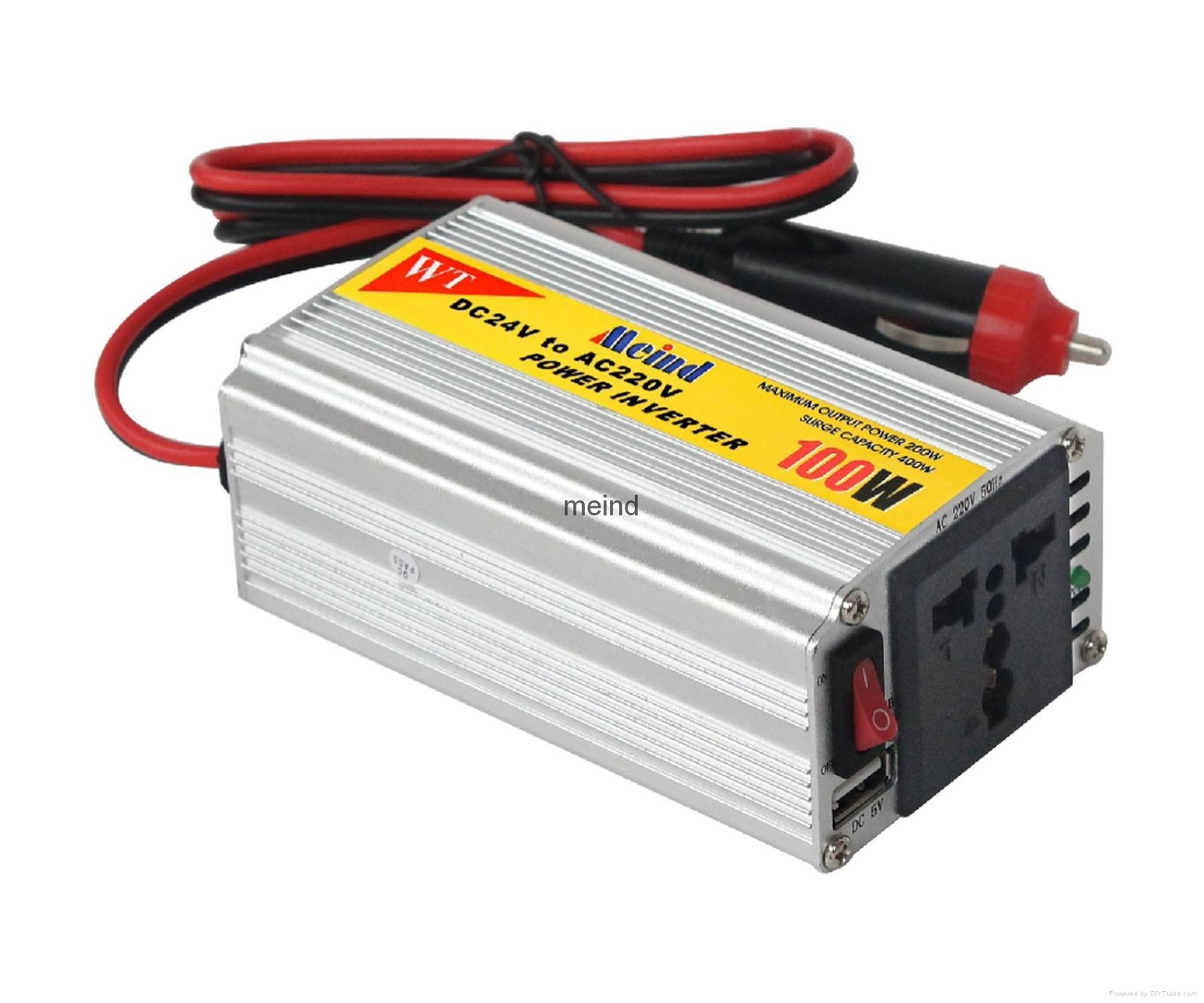 100W car power inverter dc to ac inverter with CE & EMC 