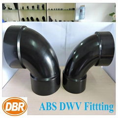 abs dwv fittings DBR#2877 90deg elbow