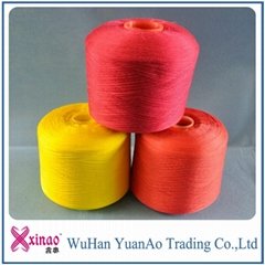 2015 hot sale colored 100% polyester yarn with good price