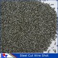 Duty-free blasting abrasive steel cut wire shot with SAE standard