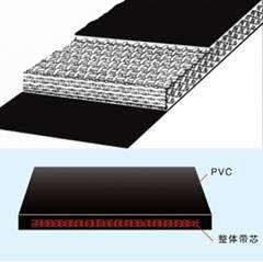 Whole fire-resistant conveyor belt