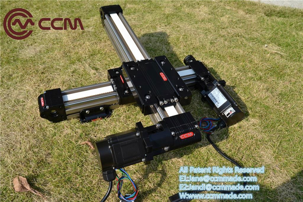 CCM W60 Customized length motorized Crossed linear rail linear modules 3