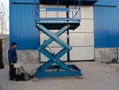 2.stationary scissor hydraulic lifting