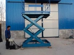 2.stationary scissor hydraulic lifting platform