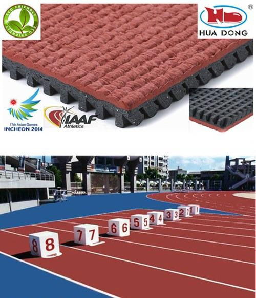 IAAF rubber floor for athletic rubber running track