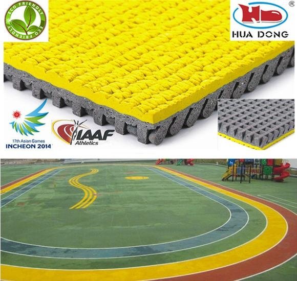 IAAF rubber floor for athletic rubber running track 4