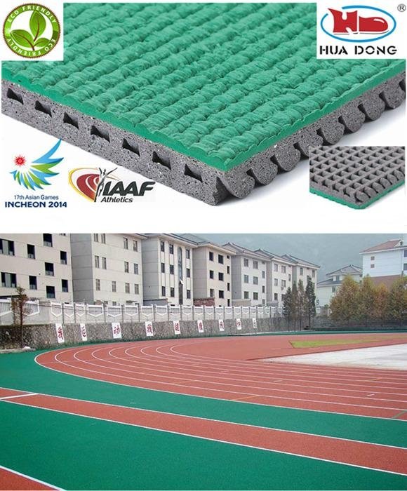 IAAF rubber floor for athletic rubber running track 5