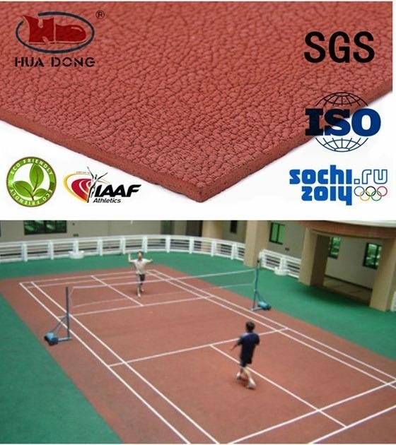 6mm indoor stadium rubber mat