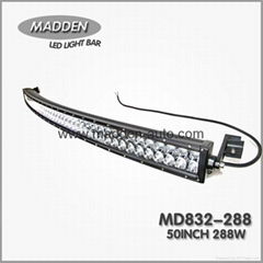 50 Inch 288W Double Row Curved LED Light Bar