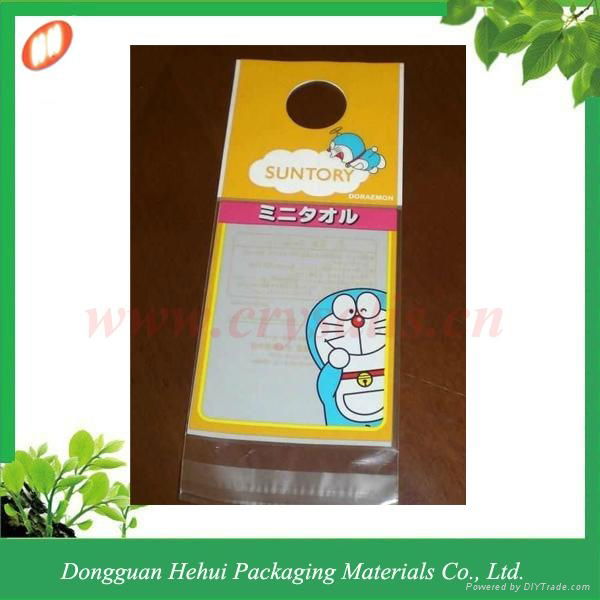 Custom plastic OPP self adhesive header bag 2