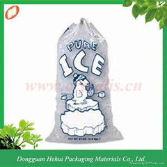 China supply plastic PE drawstring ice