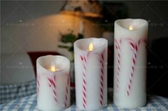 Decorative Flameless Led Candle Set of 3, Candle with Timer