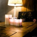Indoor artificial Christmas decoration color changing candle  4
