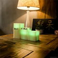 Indoor artificial Christmas decoration color changing candle  5