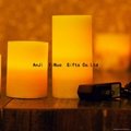 Hot Sale Remote Control Rechargeable Flameless Wax Led Candle Set of 3