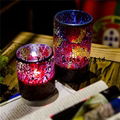 Spring glass candle holder decoration,hanging glass votive candle holders