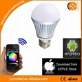 RGBW Iphone controlled led bulb light