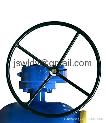Butt welded ball valve with worm gearbox (DN250-DN400) 2