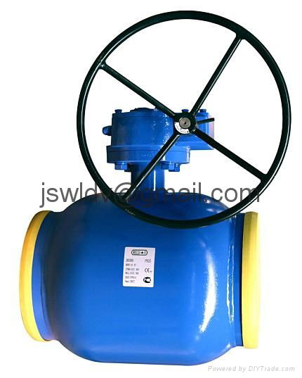 Butt welded ball valve with worm gearbox (DN250-DN400)