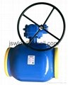 Butt welded ball valve with worm gearbox (DN250-DN400) 1