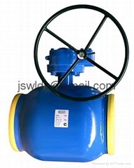 Butt welded ball valve with worm gearbox (DN250-DN400)