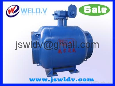 Butt welded ball valve with worm gearbox (DN250-DN400) 3