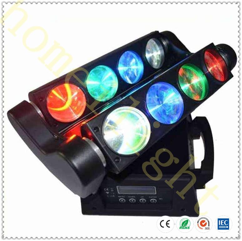 LED spider moving head beam RGBW 8pcs X12w stage light 3