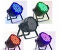 54pcsX3w RGB parcan led stage effect light 3in1 3