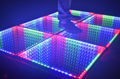 LED 3D mirror abyss dance floor led tile led panel 3