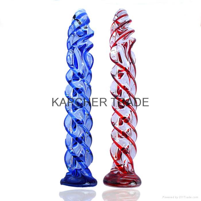 Hot heating G-spot sex products pyrex glass dildo