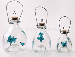 Three size and Colored Glass bee/pest/insects catcher