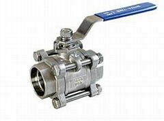 3pc socket weld ball valve